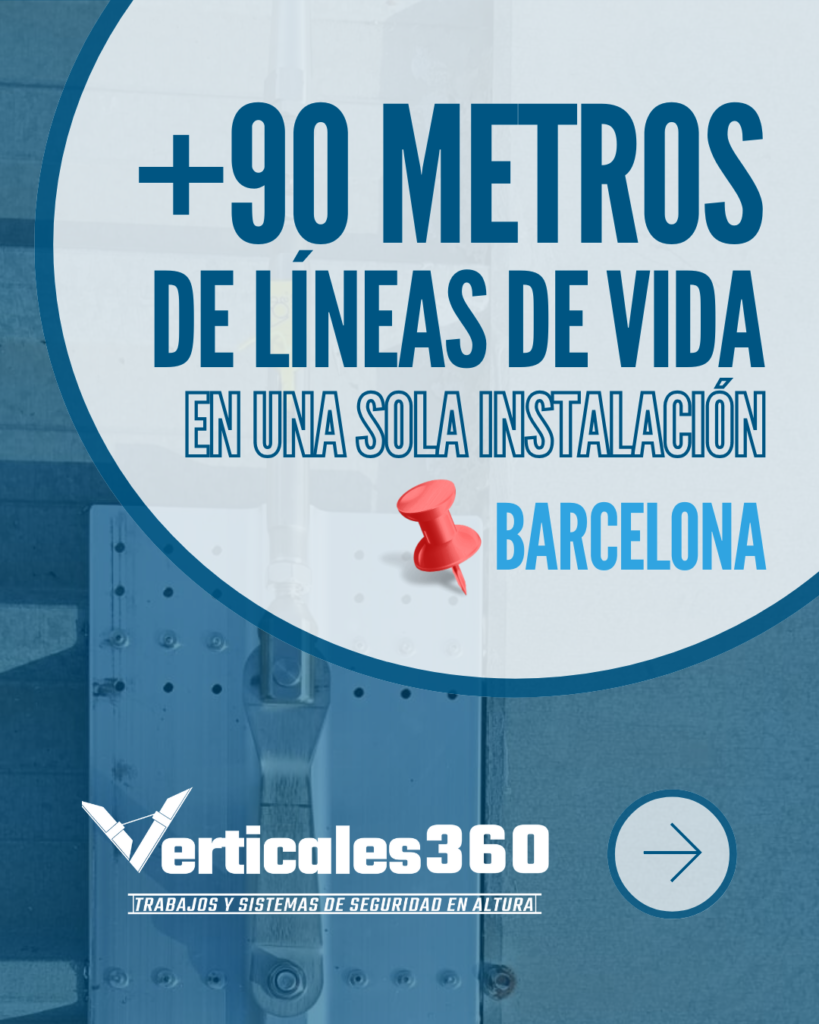 Instalación de líneas de vida en Barcelona